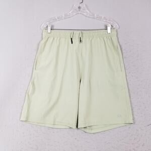 Skinny Water Co Shorts Mens Medium Green Stretch Swim Trunks Bamboo Lined